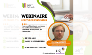 Webinaire CIDJ - concours Geipi Polytech : les études d'ingénieurs